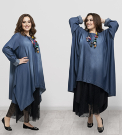 Moonshine tencel jeans  A-lijn tuniek apart