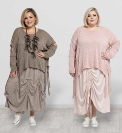 Moonshine oversized  katoen gebreide top /in meerdere kleuren