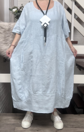 Moonshine oversized  linnen jurk apart/in meerdere kleuren