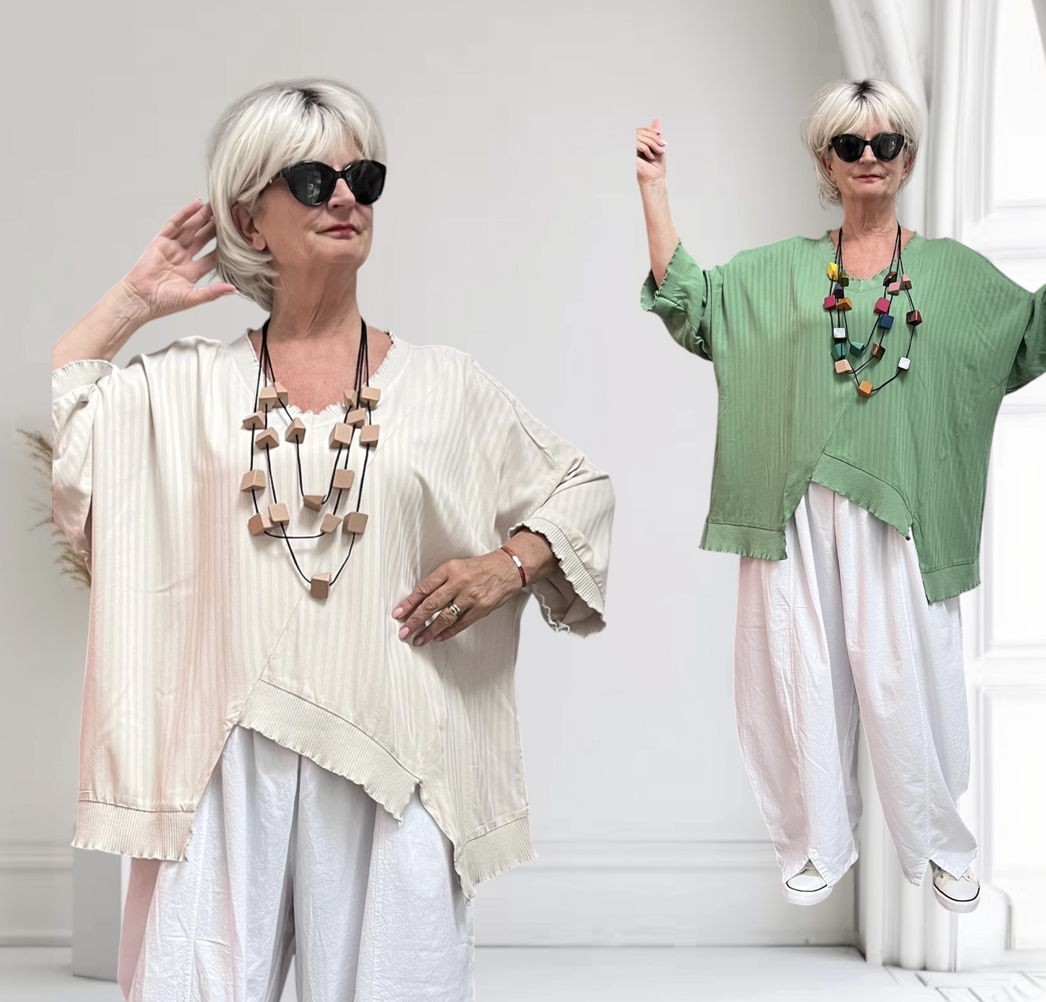 KEKOO design viscose top/ in meerdere kleuren