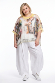 ITALIA oversized zomer top/blouse gevoerd /in meerdere kleuren