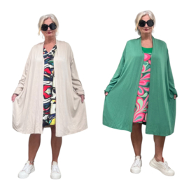SISSY oversized gebreide van zachte viscose vest/in meerdere kleuren