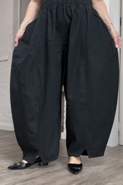 Moonshine katen/linnen look ballonbroek apart zwart