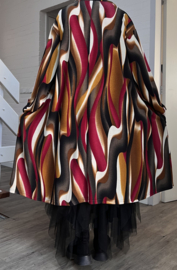 AKH viscose oversized A-lijn jurk met zakken apart stretch