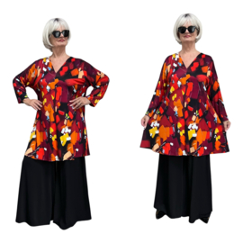Ophilia viscose A-lijn tuniek  stretch