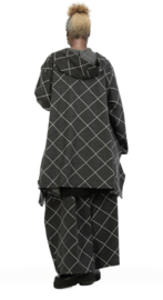 AKH viscose mix  A-lijn tussenjas /blazer stretch