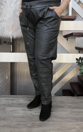 Moonshine stretch broek met coating en comfortband apart /in meerdere kleuren