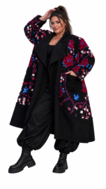 ITALIA MODA zachte wolmix jas/mantel/vest/blazer stretch /in meerdere kleuren