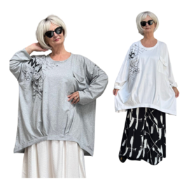 ITALIA MODA katoen tuniek/top stretch  /in meerdere kleuren