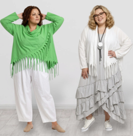 Moonshine oversized jersey  katoen vest  stretch/in meerdere kleuren