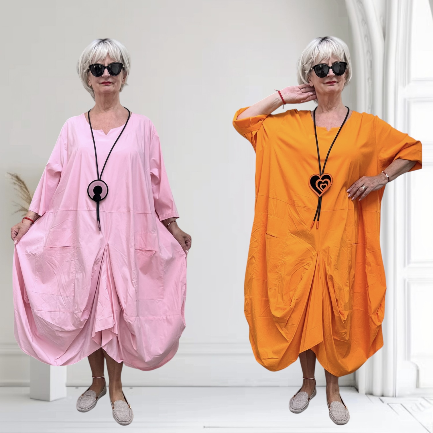 Moonshine stretch viscose A-lijn jurk apart/in meerdere kleuren