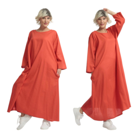 AKH oversized viscose/linnen jurk apart