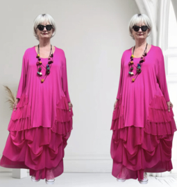 AKH oversized viscose A-lijn tuniek /apart/stretch/in meerdere kleuren