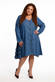 LaBass jeans katoen A-lijn blazer/vest/jurk