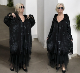 EU Queen design oversized de modieuze kleuring katoen A-lijn jas/blazer