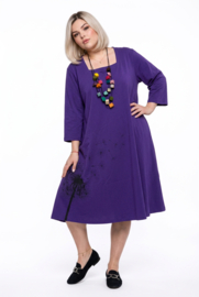 By Izzy viscose A-lijn jurk met zakken /stretch