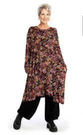 AKH oversized viscose tricot A-lijn tuniek  apart stretch