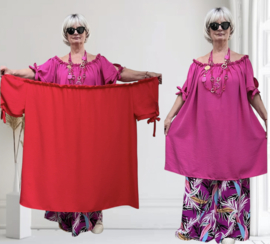 ITALIA MODA oversized tuniek/top/ stretch/in meerdere kleuren