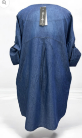 Vincenzo Allocca oversized jeans katoen A-lijn jurk/tuniek apart