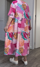 Sissi BOHO viscose A-lijn jurk