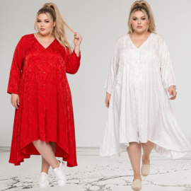 MB Germany satijn/viscose A-lijn jurk/blouse  met zakken/in meerdere kleuren