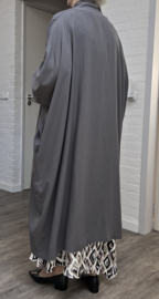 AKH oversized chique A-lijn blazer/vest met zakken apart