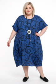 LaBass viscose ballon jurk/in meerdere kleuren
