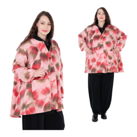 AKH oversized acryl  A-lijn blazer/jas stretch
