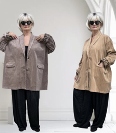 Sissi  MODA oversized katoen fijn corduroy blazer apart/in meerdere kleuren