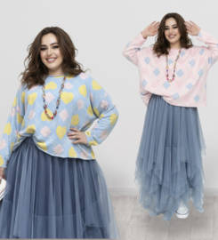 Mercy ITALIA  oversized  katoen top  apart/in meerdere kleuren