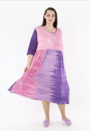 AKH viscose A-lijn jurk met zakken /apart stretch