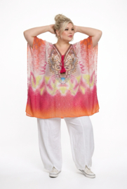 ONE OF A KIND  viscose zomer poncho/tuniek