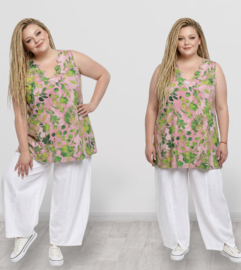 Ophilia viscose A-lijn tuniek  met aparte decolleté stretch