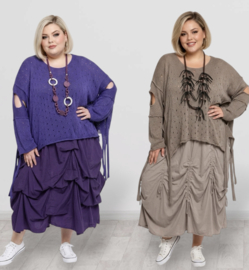 Moonshine oversized  katoen gebreide top /in meerdere kleuren