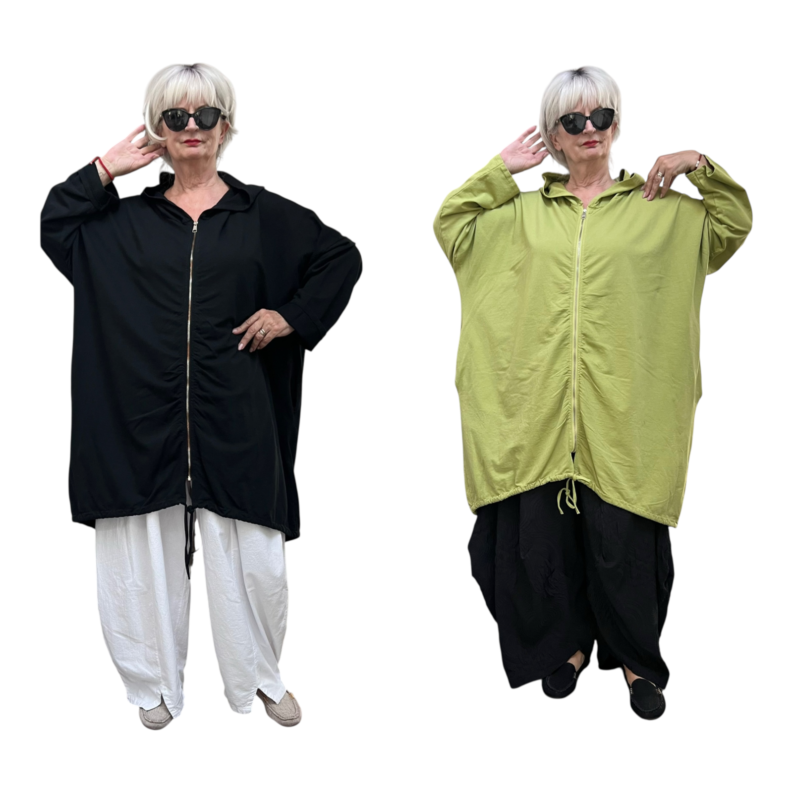 Italia MODA oversized jersey blazer/jas apart stretch /in meerdere kleuren