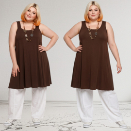 Naveed oversized viscose A-lijn tuniek/jurk stretch