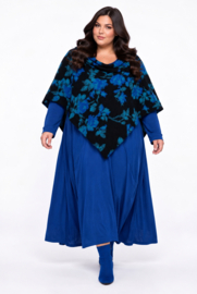 ITALIA oversized  wolmix korte poncho/in meerdere kleuren