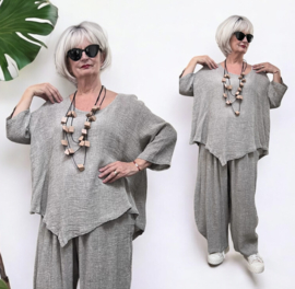 Moonshine oversized linnen top/tuniek apart