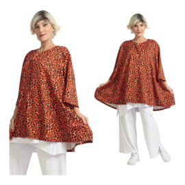 AKH oversized tricot viscose mix A-lijn blazer/vest apart stretch