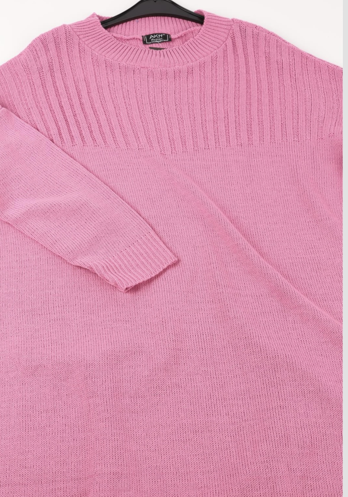 AKH gebreide oversized tuniek/jurk  apart stretch