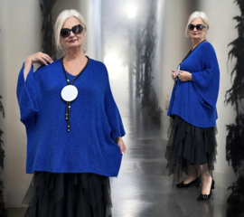 ITALIA oversized acryl mix gebreide top