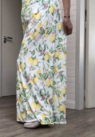 ITALY Mode jersey viscose  wijde broek apart /zeer rekbaar