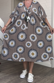 ITALIA  oversized katoen A-lijn jurk /in meerdere kleuren