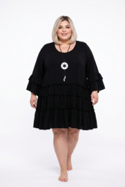 ITALIA Moda oversized viscose A-lijn jurk/tuniek stretch /in meerdere kleuren