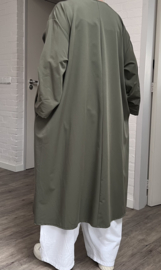 ITALIA MODA oversized viscose mix A-lijn tuniek met bloem/in meerdere kleuren