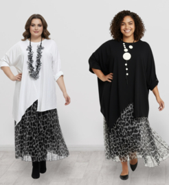 ITALIA MODA  oversized katoen tuniek/ in meerdere kleuren