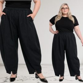 Moonshine katen/linnen look ballonbroek apart zwart