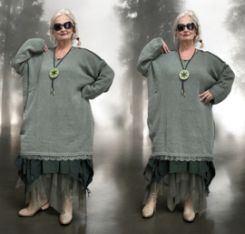 ITALIA oversized  gebreide tuniek stretch