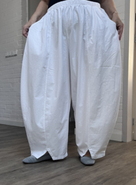 Moonshine katen/linnen look ballonbroek apart wit