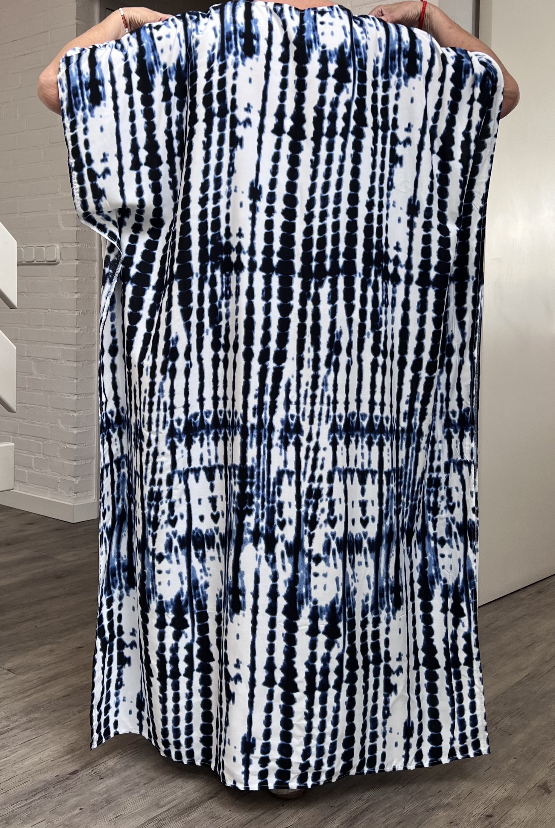 ITADIVA zomer viscose poncho/niet doorschijnende